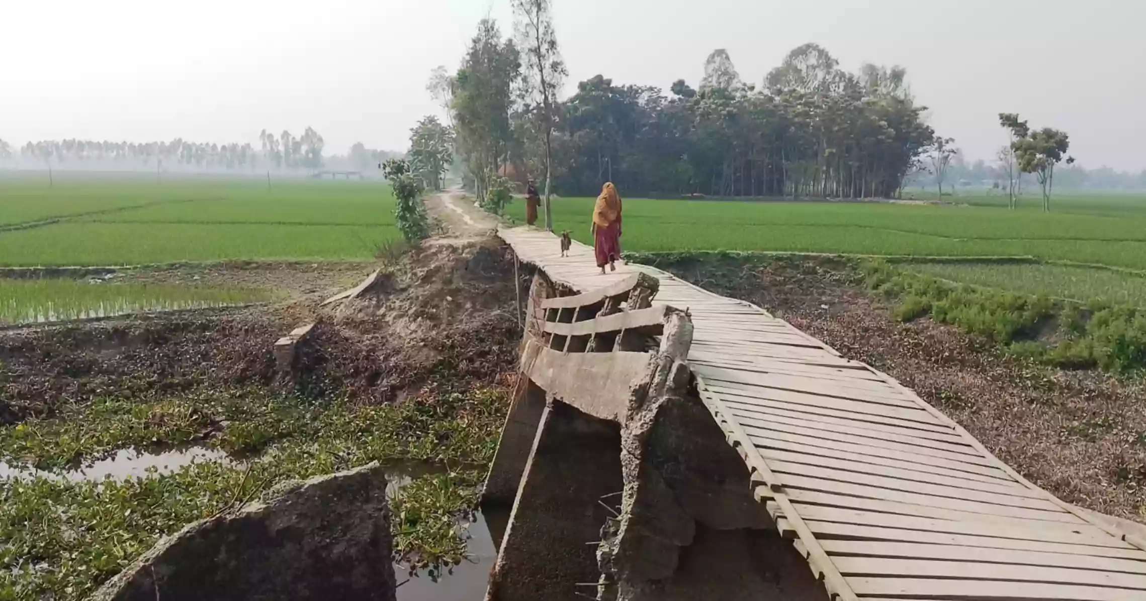 After 2008 floods, Duburir canal bridge remains a symbol of neglect 