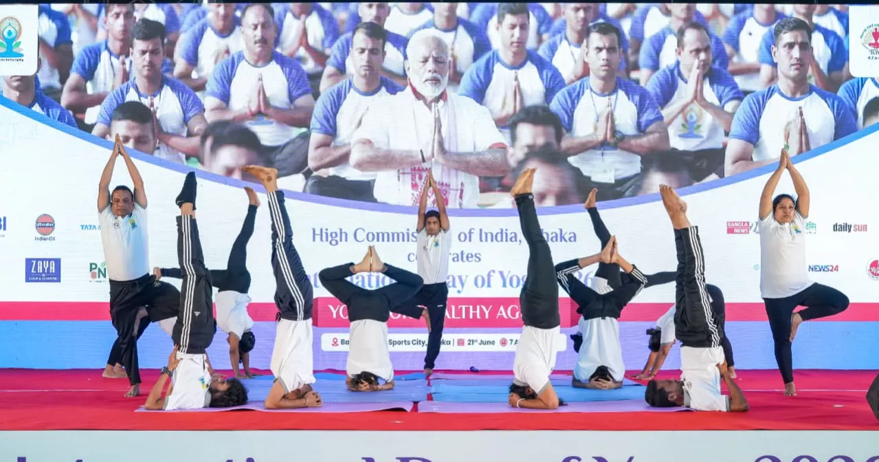 Dhaka celebrates 12th International Day of Yoga 2026 with enthusiastic participation