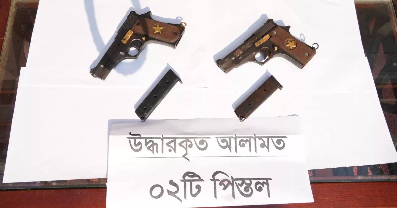 Two held with foreign pistols in Jatrabari: DB