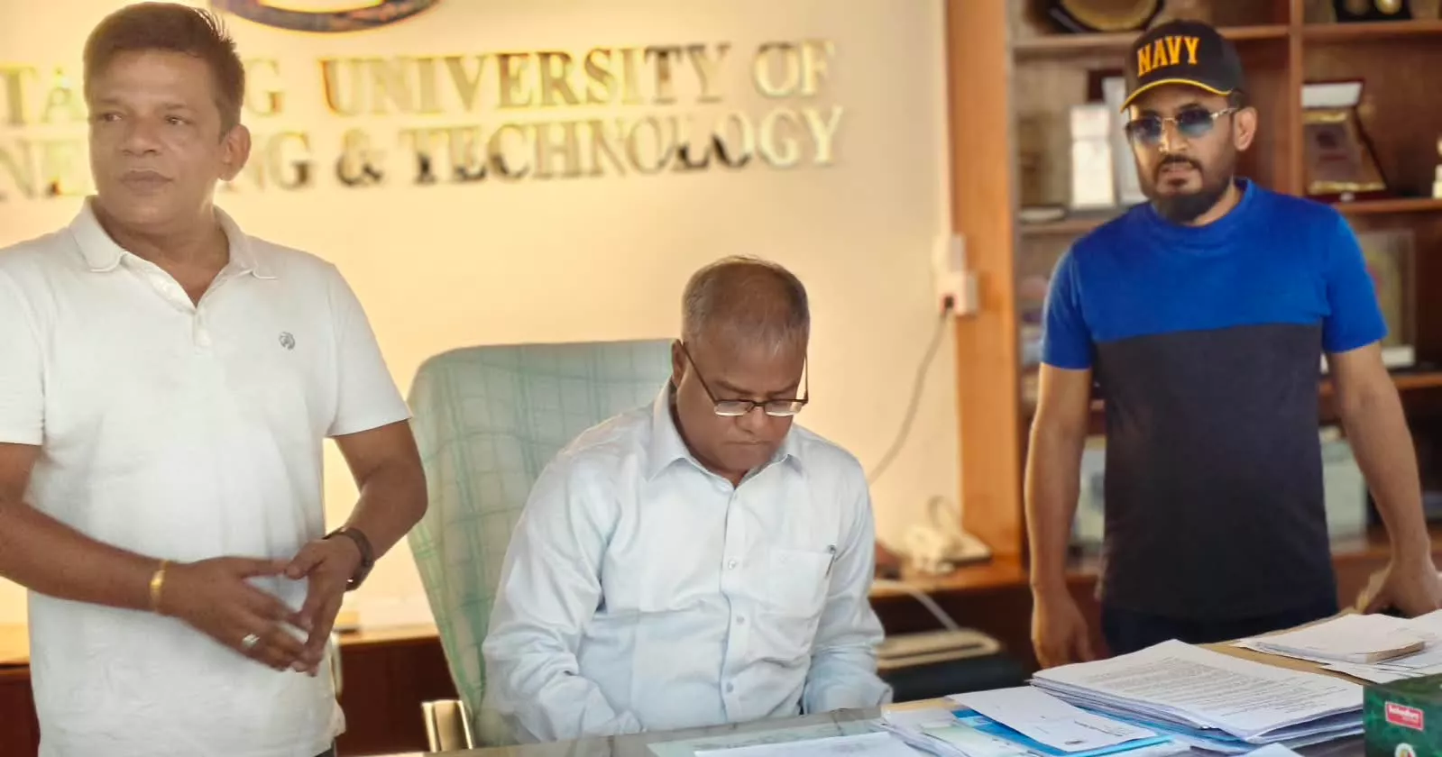 CUET VC enters office after breaking padlock amid student protests