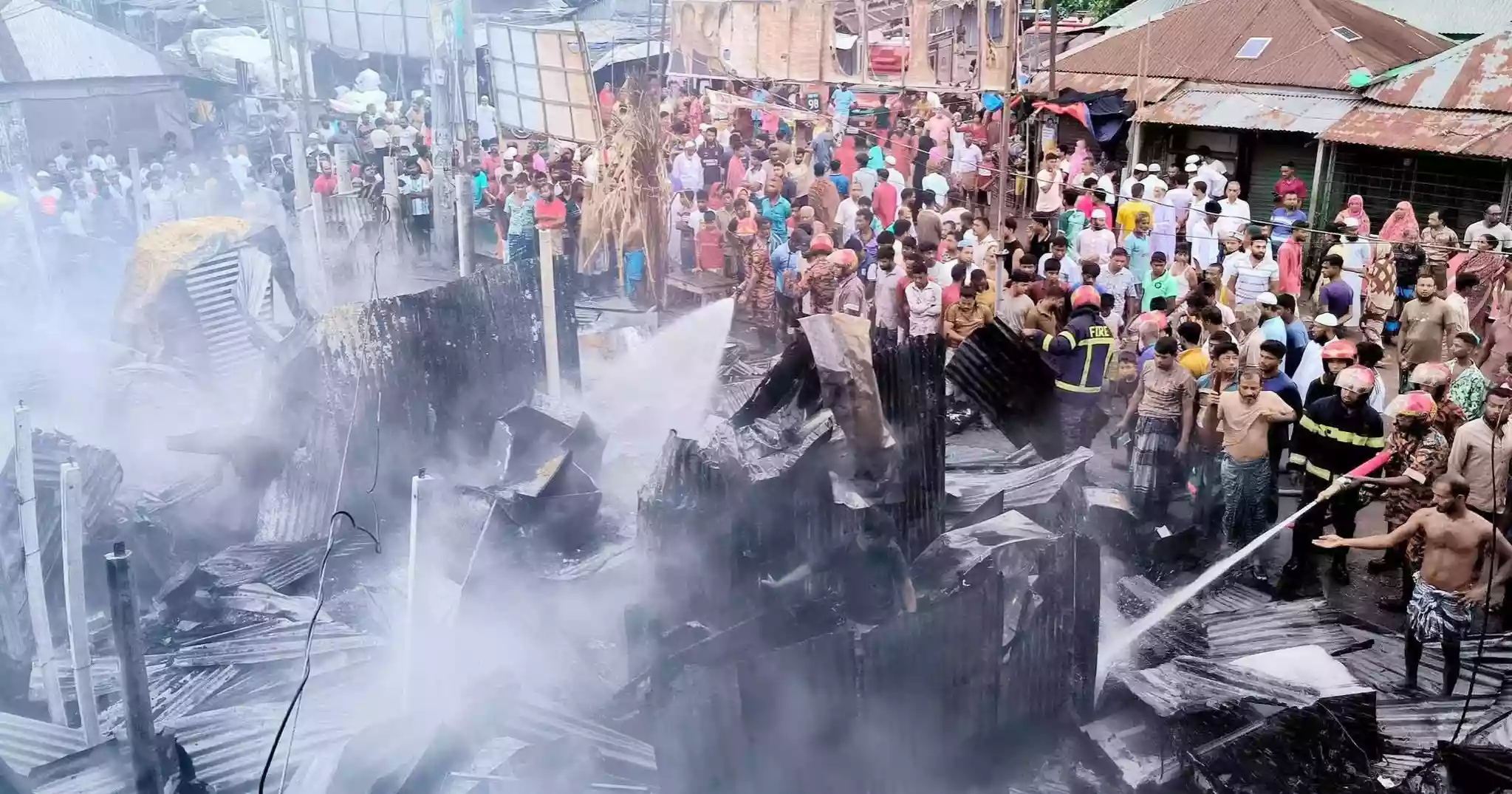 Seven shops gutted in Sirajganj fire