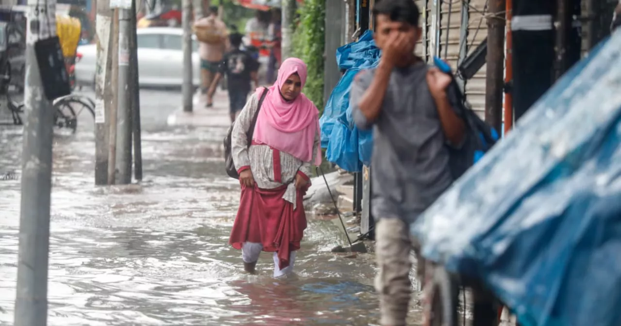 Downpour leaves parts of Dhaka waterlogged