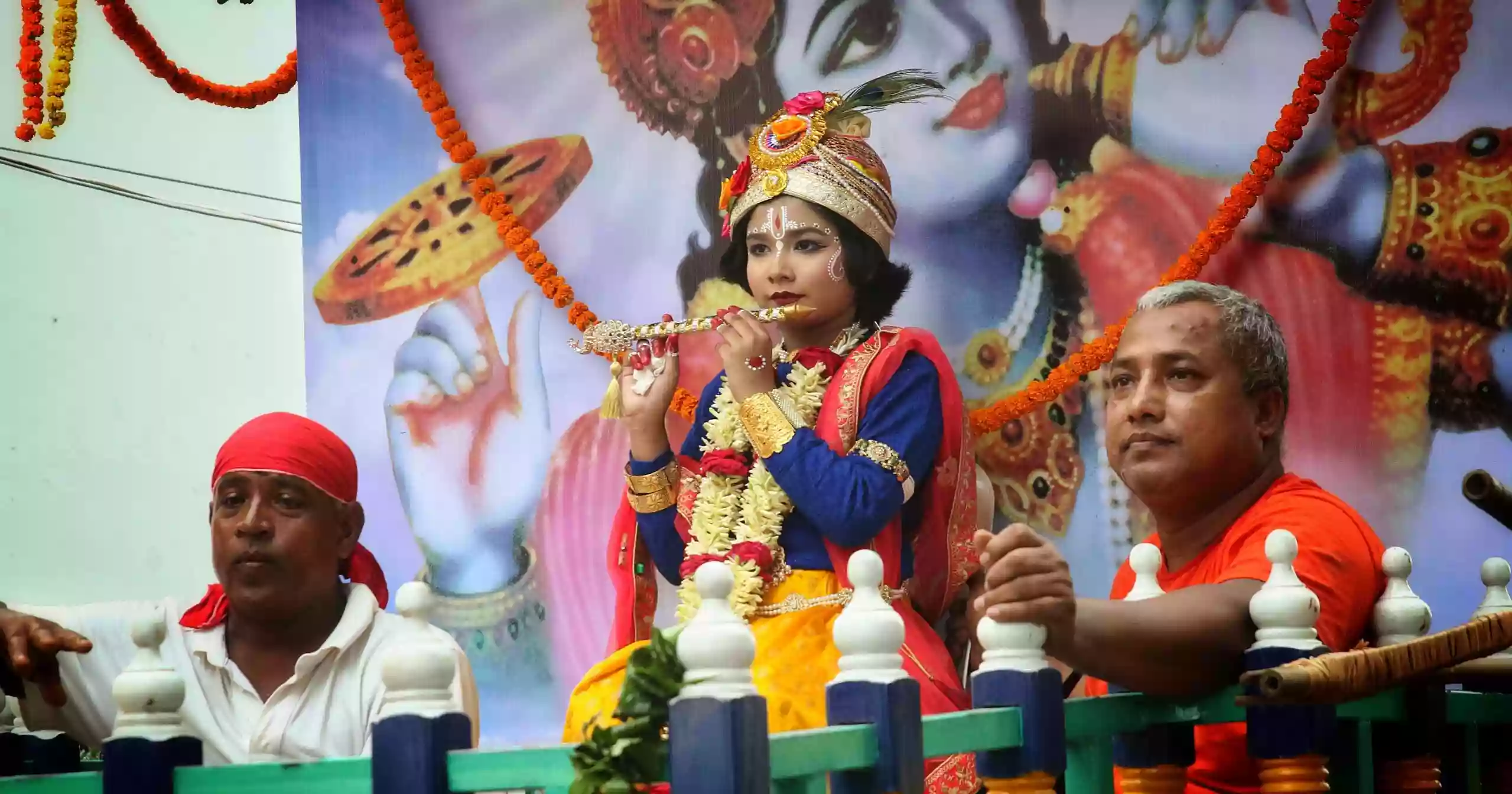 Hindu Community celebrating Janmashtami today