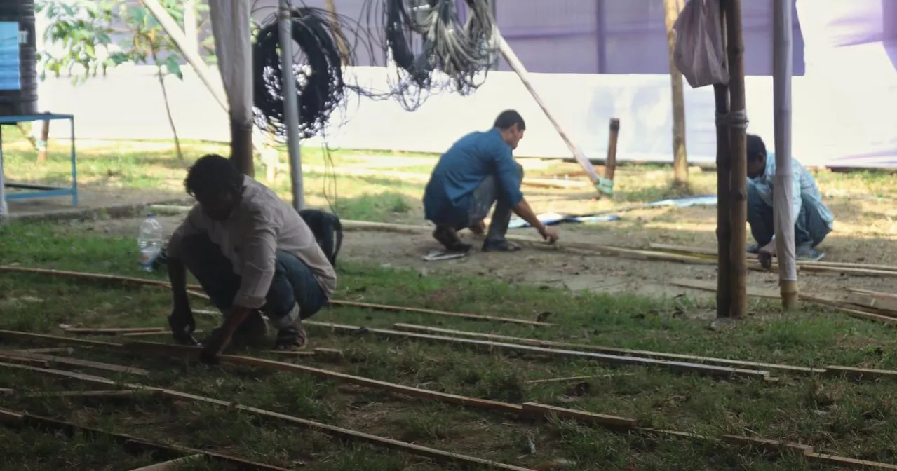 Preparations underway at National Eidgah for Eid-ul-Fitr prayers