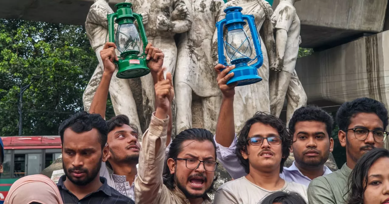 Chhatra Shakti protests against commodity price hike, gas-electricity crisis
