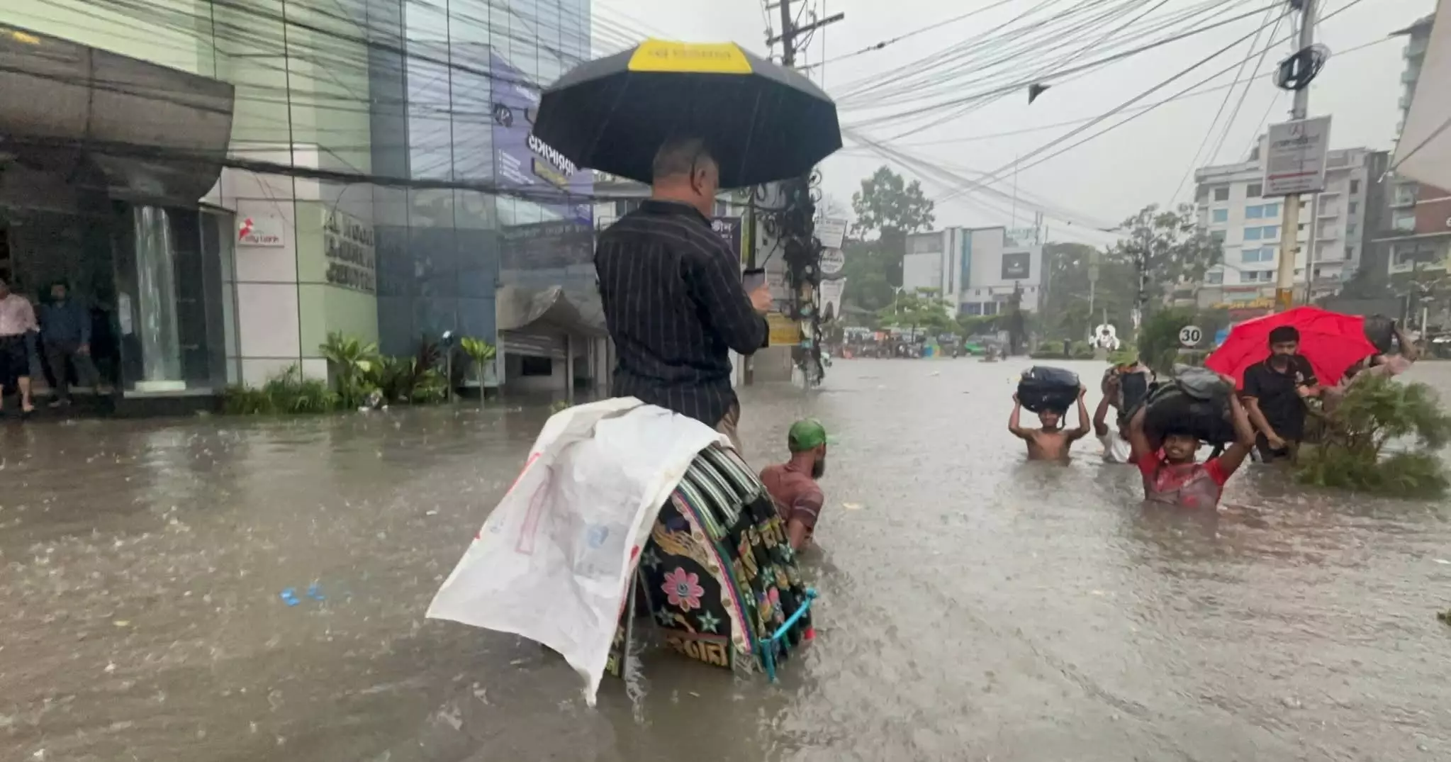Chattogram city goes under water after rain