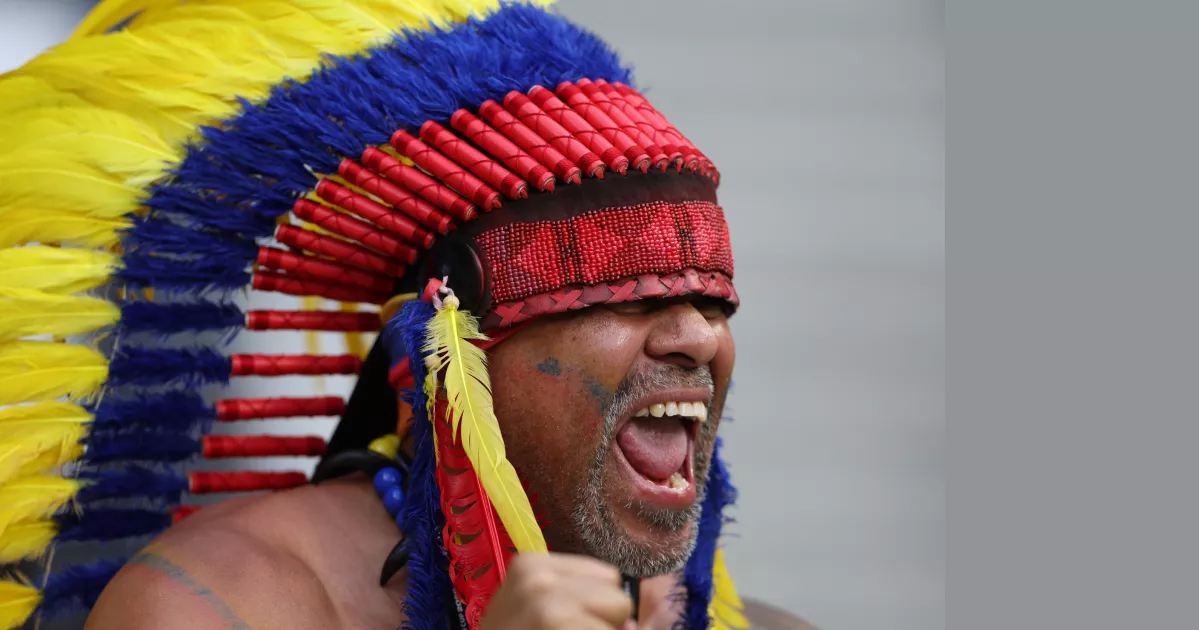 Flags, facepaint and costumes dominate World Cup scenes
