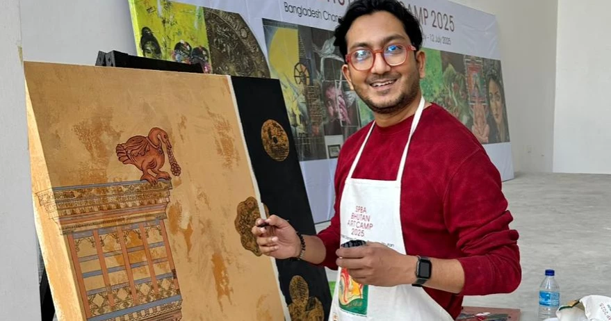 Bangladesh Embassy in Thimphu hosts collaborative art event featuring 10 artists