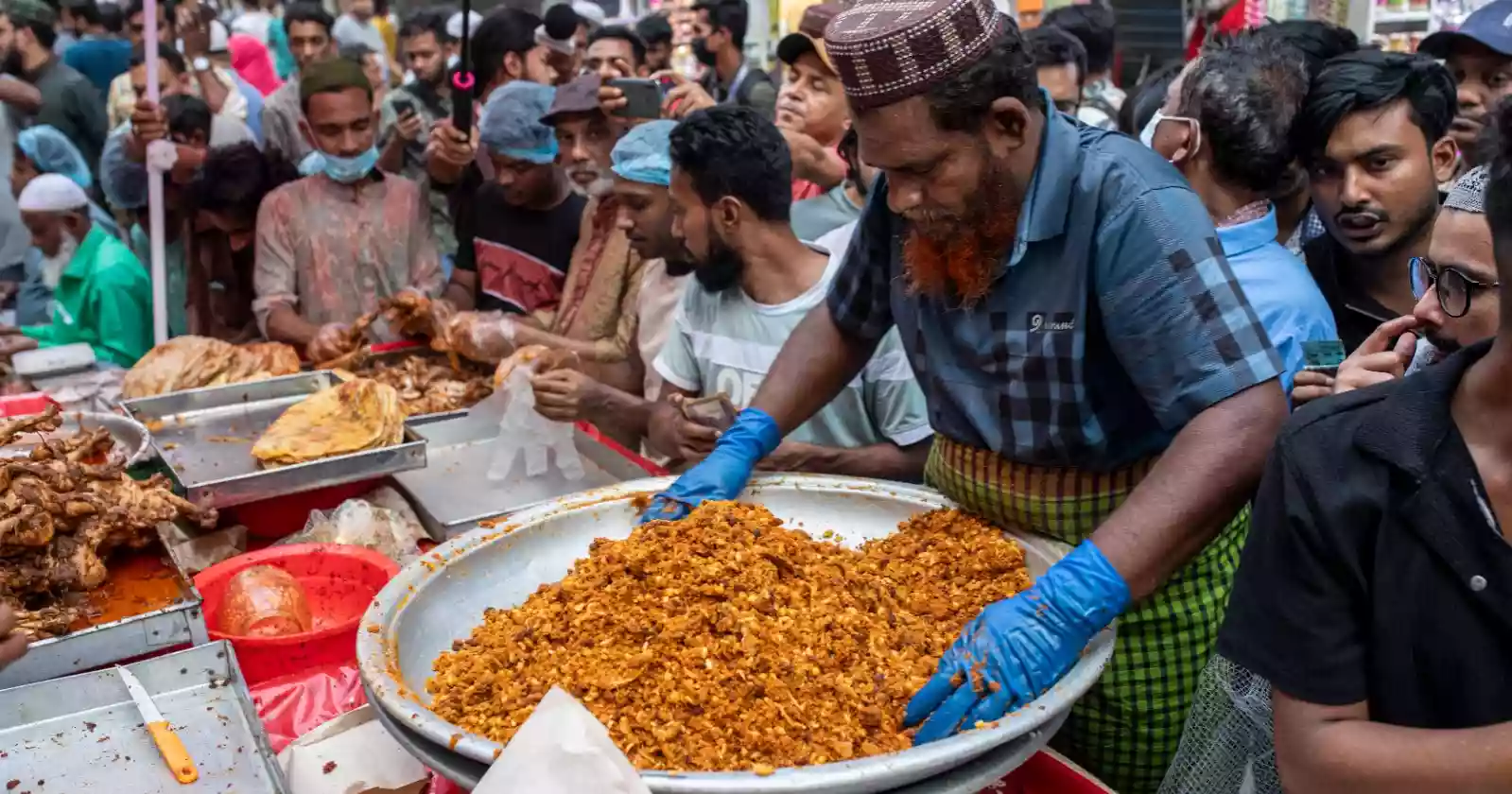 Historic Chawk Bazar comes alive with iftar items on first day of Ramadan