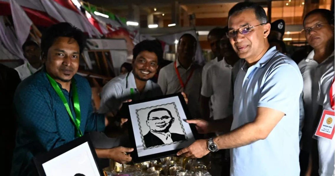 PM visits Nazrul Fair at Trishal