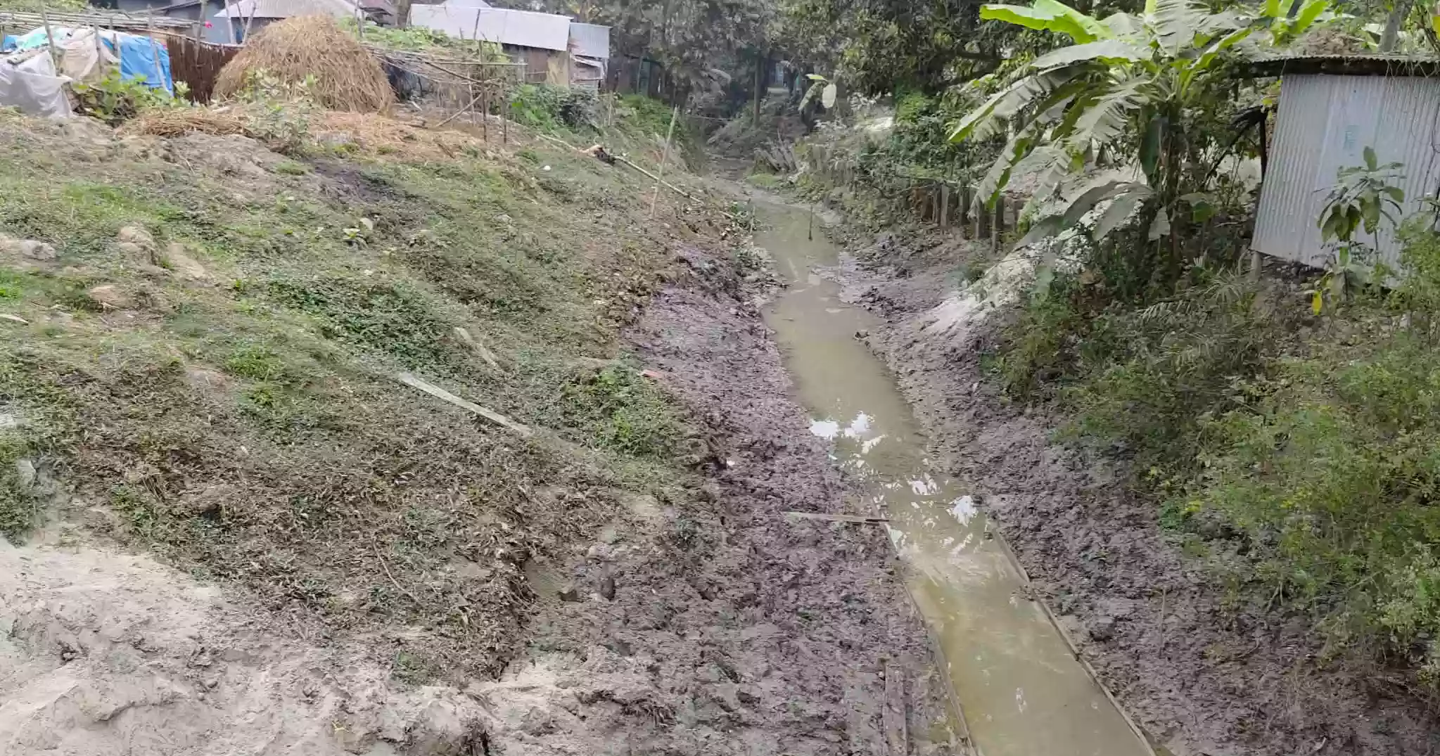 Kushtia canal clockage waterlogging