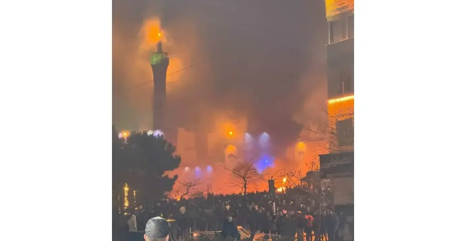 Mosque, police station set on fire as Iran protests turn deadly