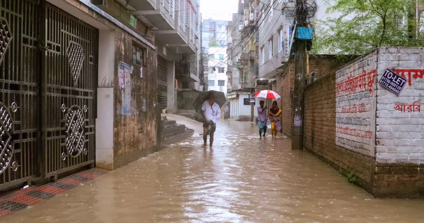 Dhaka wakes up to flooded streets