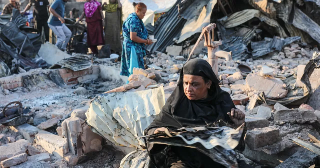 Korail slum fire November