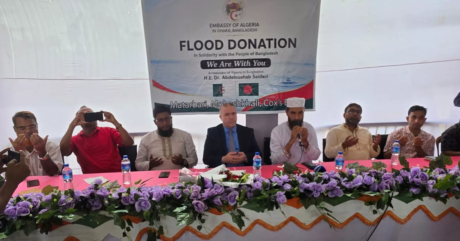 Algerian Ambassador distributes relief among flood victims in Chattogram, Cox’s Bazar