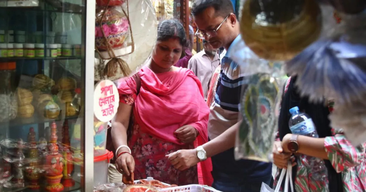 Festive fervor grips Shankhari Bazar ahead of Durga Puja
