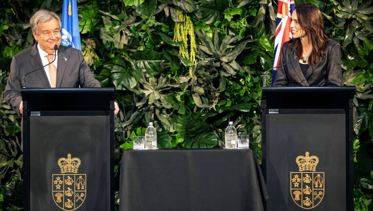 UN leader arrives in New Zealand on climate change trip