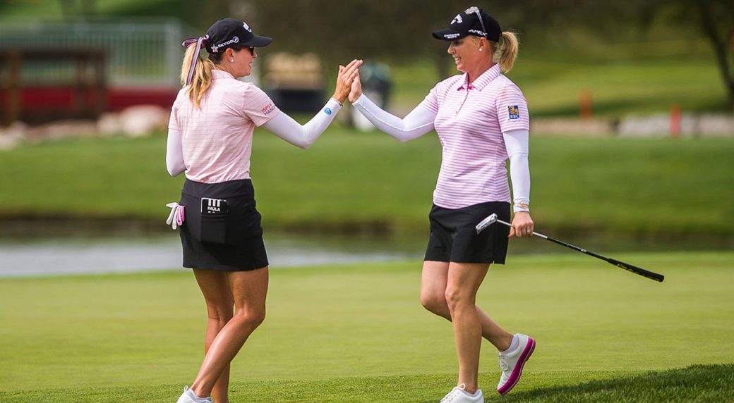 Pressel, Creamer tied for lead in LPGA Tour team event