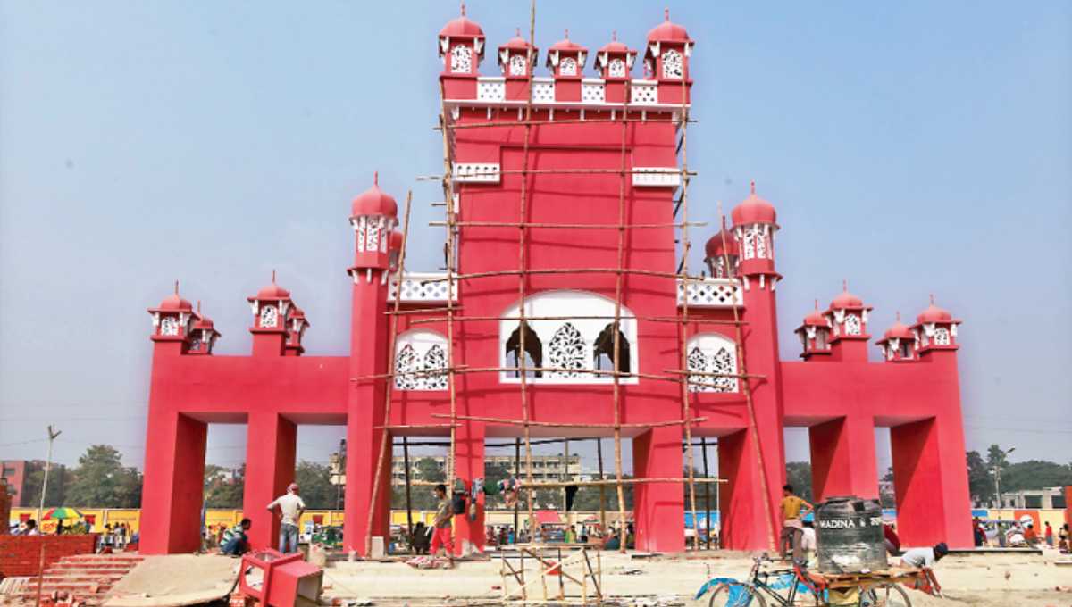 DITF stall, pavilion construction progressing fast