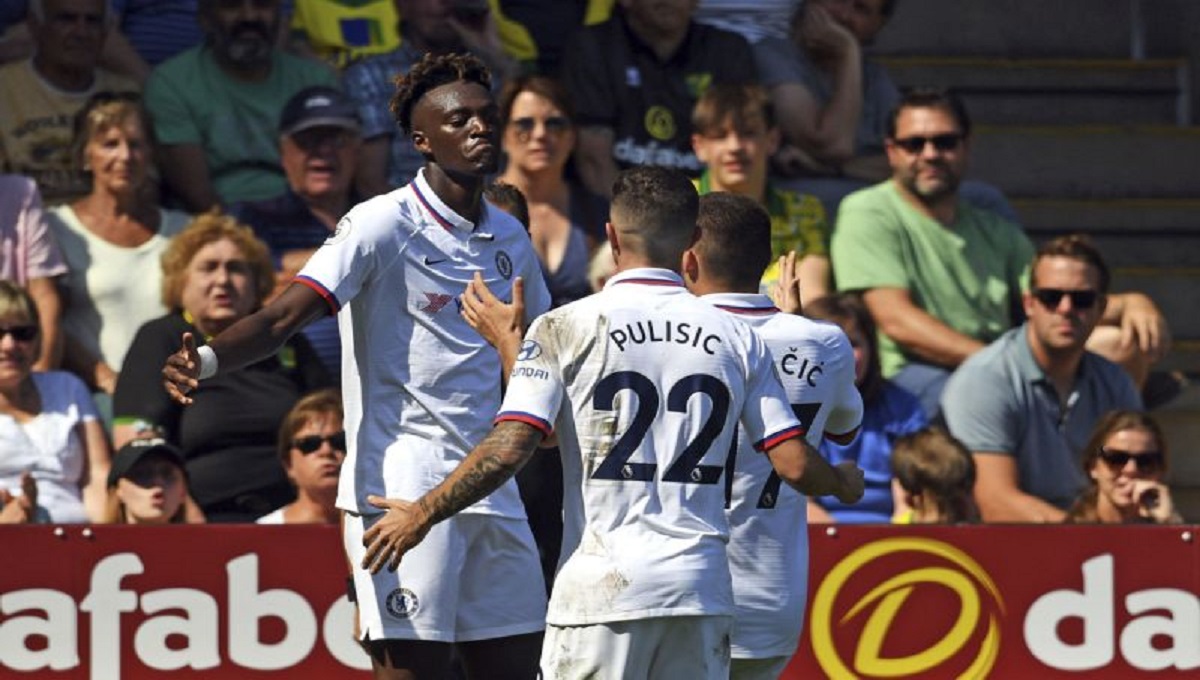 Abraham double leads Chelsea to 1st win under Lampard