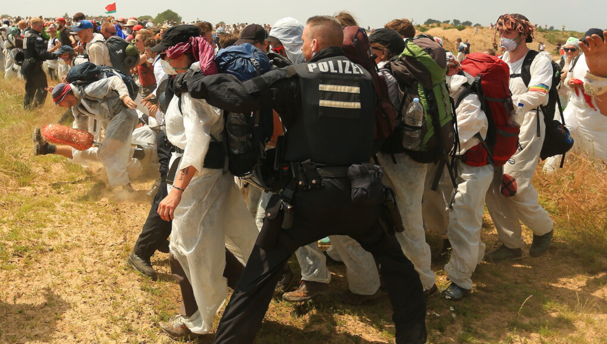 Climate protesters storm open-pit mine in western Germany