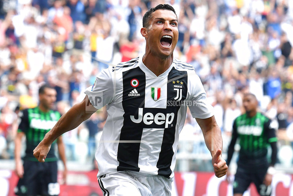 Ronaldo scores 1st league goal for Juventus and adds a 2nd