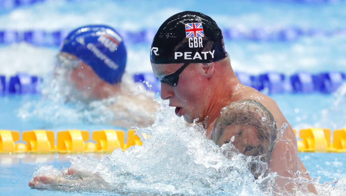 Britain's Peaty is 1st man to break 57 seconds in 100 breast