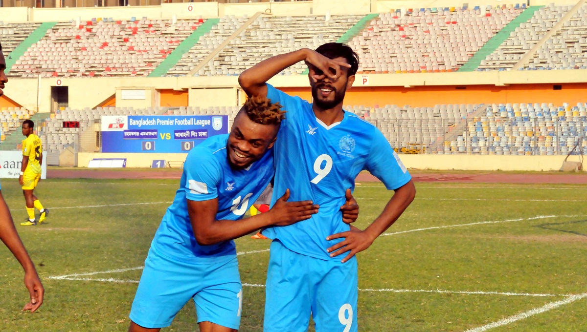 BPL Football: Dhaka Abahani earn biggest victory outplaying Rahmatganj
