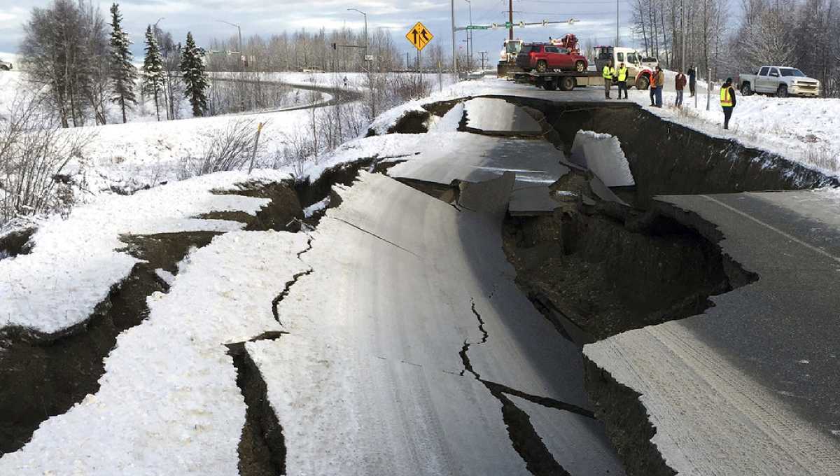 Back-to-back earthquakes shatter roads and windows in Alaska