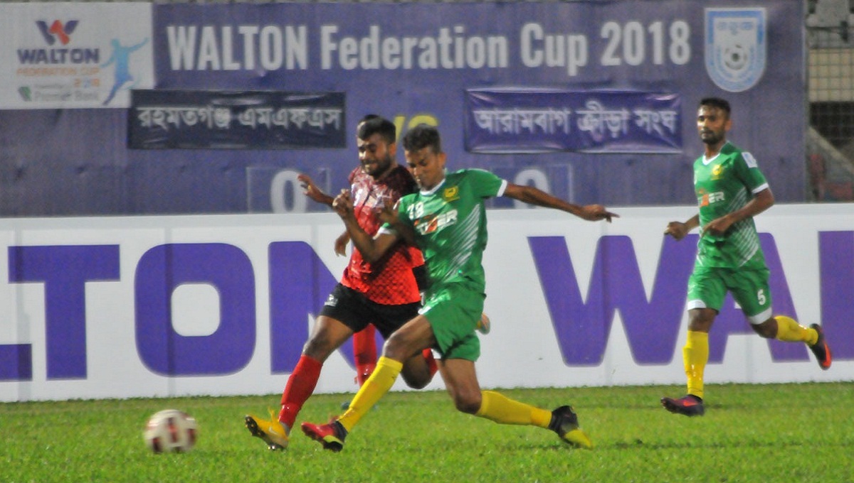 Fed Cup Football: Arambagh KS reach quarterfinal eliminating Rahmatganj 3-1 