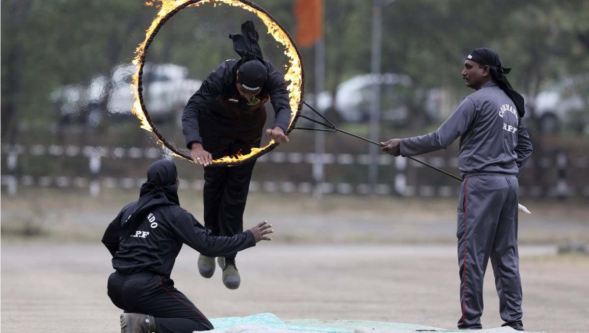 India displays military power, cultural life on national day