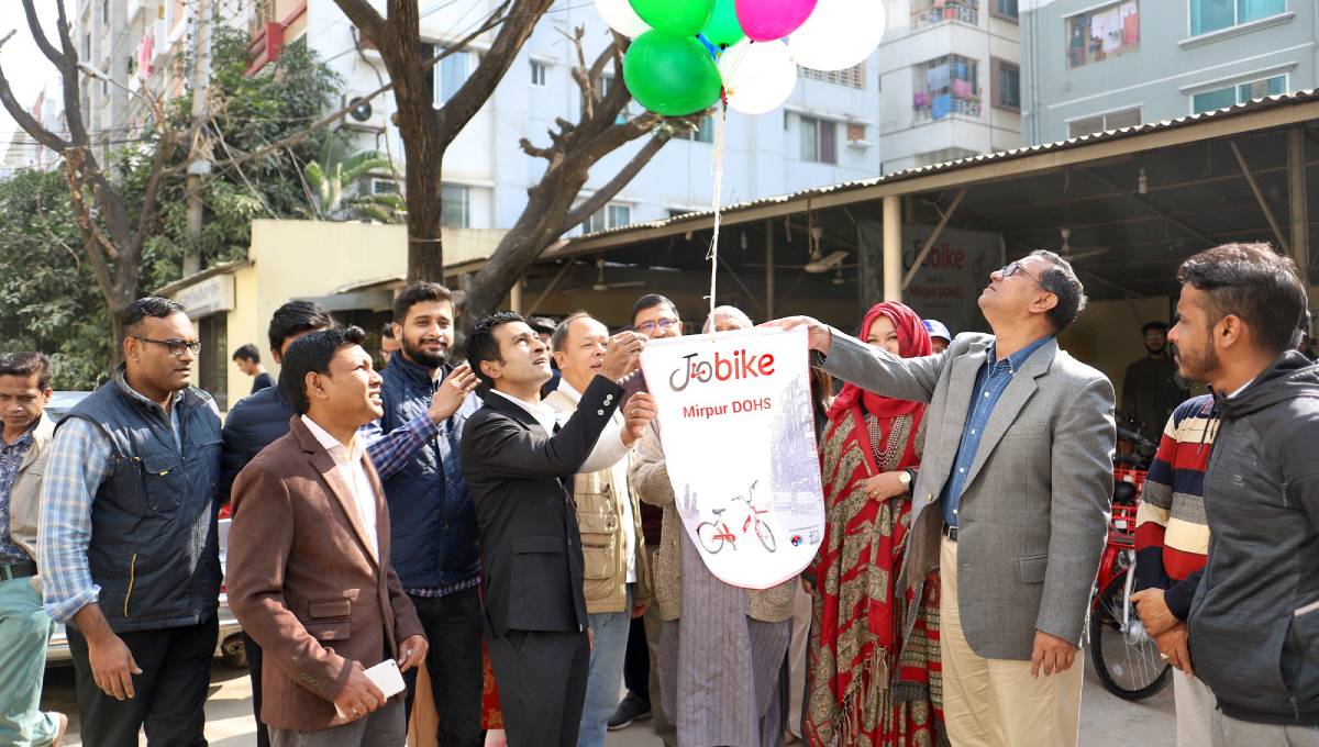 Country's first bicycle sharing service JoBike launches in Dhaka