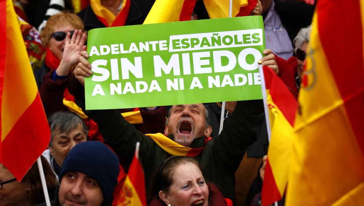 Thousands join right-wing rally in Madrid, demand  PM resign